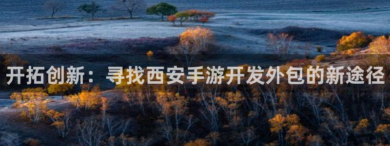 V8娱乐平台：开拓创新：寻找西安手游开发外包的新途径